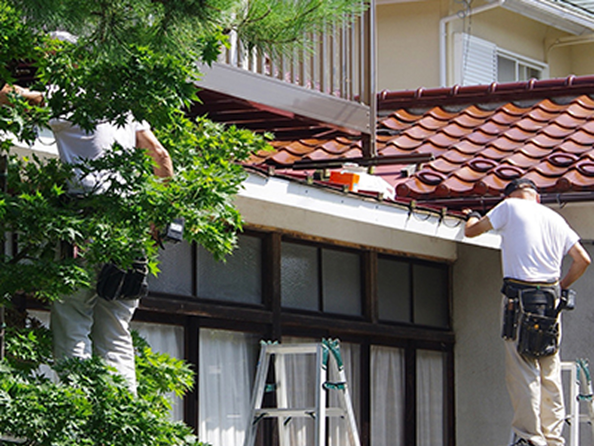 壁際の捨て谷の交換