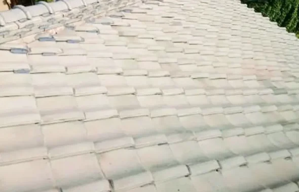 既存瓦の葺き戻し