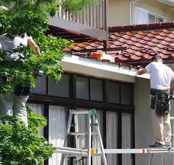 壁際の捨て谷交換工事