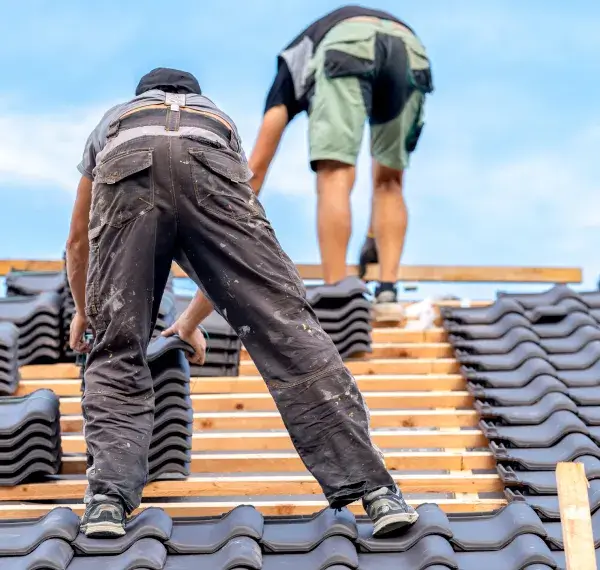 棟の積み直し工事